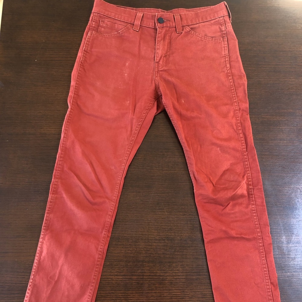 Levi’s burnt orange jeans